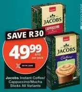 Jacobs - Instant Coffee/Cappuccino/Mocha Sticks