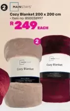 Cozy Blanket 200 x 200 cm - Item no: 850038997