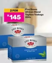 FIVE ROSES - African Blend Tagless Teabags