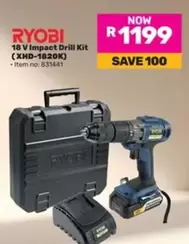 ryobi - 18 V Impact Drill Kit (XHD-1820K)