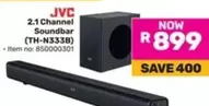 JVC - 2.1 Channel Soundbar (TH-N333B)