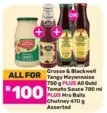 Crosse & Blackwell - Tangy Mayonnaise and Tomato Sauce