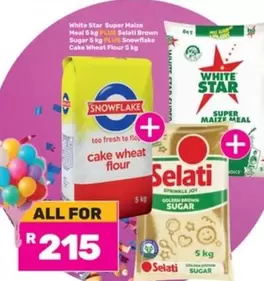 Selati - Super Maize Meal, Cake Wheat Flour, Sprinkle Joy Golden Brown Sugar