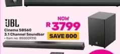jbl - Cinema SB560 3.1 Channel Soundbar