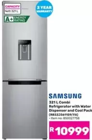 Samsung - 321 L Combi Refrigerator with Water Dispenser and Cool Pack (RB33361159/FA)