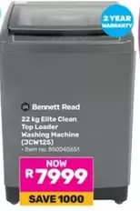 Elite - 22 kg  Clean Top Loader Washing Machine (JCW125)