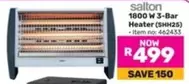 Salton - 1800 W 3-Bar Heater (SHH25)