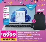 Acer - Aspire 3 Intel® Core™ i5 Processor PLUS Value Bag and Mouse Bundle