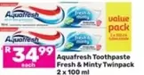 Aquafresh - Toothpaste Fresh & Minty Twinpack