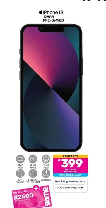 Apple - iPhone 13 128GB Pre-Owned