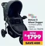 Deluxe -  3 Wheel Jogger