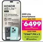 Honor - 400 Lite Smartphone