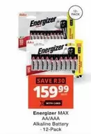 Energizer - Alkaline Battery - 12-Pack
