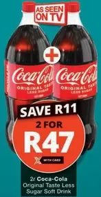 Coca cola - Original Taste Less Sugar Soft Drink