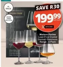 Gourmet - Lead-Free Crystal  Glassware