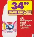 Jik - Multipurpose Bleach All Variants