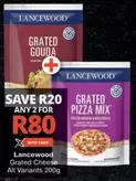 Lancewood - Grated Cheese