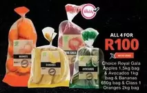 Royal - Choice  Gala Apples & Avocados & Bananas & Oranges