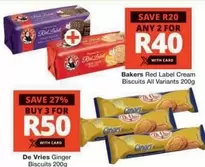 Bakers - Red Label Cream Biscuits
