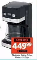 Platinum - Digital Coffee Maker - 12-Cup