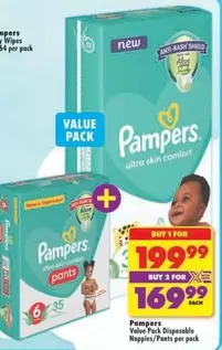 Pampers - Value Pack Disposable Nappies/Pants
