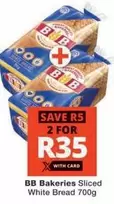 BB - Sliced White Bread 700g