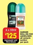 Garnier - ROLL-ON FOR LADIES/MEN