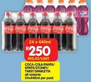 Coca cola - COCA-COLA/FANTA/SPRITE/STONEY/TWIST/SPARLETTA