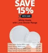 White Home with Love Dinner Range