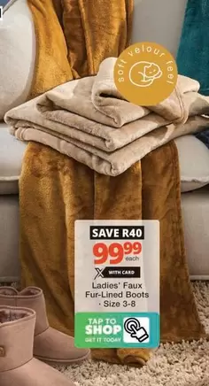 Today - Ladies' Faux Fur-Lined Boots