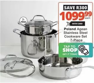 Today - Aegean Stainless Steel Cookware Set - 7-Piece