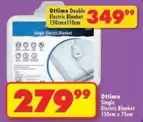 Ottimo - Single Electric Blanket 150cm x 110cm