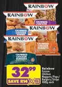 Rainbow - Frozen Chicken Nuggets/Pops/Burgers/Strips