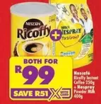 Ricoffy - Ricofly Instant Coffee + Nespray Powder Milk