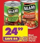 Miami - Boerie Relish Sweet Tomato