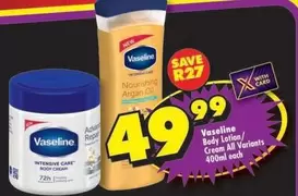 Vaseline - Body Lotion / Intensive Care Cream