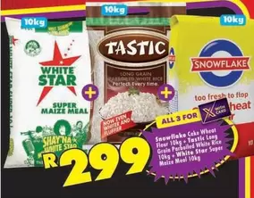 Tastic - Super Maize Meal, Long Grain Parboiled White Rice, Cake Wheat Flour