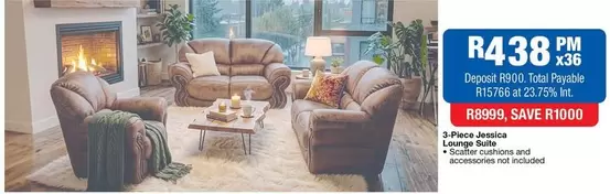 Total - 3-Piece Jessica Lounge Suite