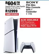 Sony - PS5 Slim Disc Console with 1 Controller