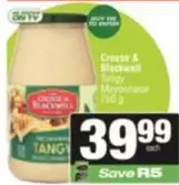 Crosse & Blackwell - Tangy Mayonnaise