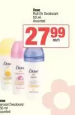 Dove - Roll On Deodorant
