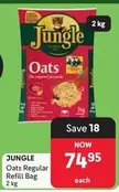 Jungle Oats - Oats Regular Refill Bag