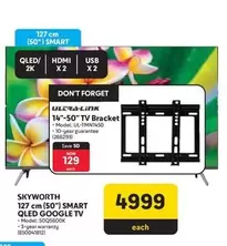 Skyworth - 127 cm (50") SMART QLED GOOGLE TV
