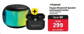 Polaroid - Joyeux Bluetooth Speaker and Earpod Combo