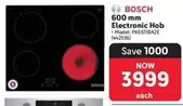 Bosch - 600 mm Electronic Hob PK E611BA2E (442536)