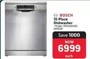 Bosch - 13-Place Dishwasher Model: SMS45NI00Z (461860)