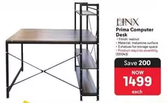 Finish - Prima Computer Desk (331045)