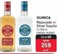 Olmeca - Reposado or Silver Tequila (100912; 145067)