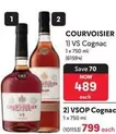 Courvoisier - VS Cognac 1x 750 ml (61594) or VSOP Cognac 1x 750 ml (101153)