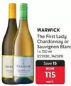 Warwick - The First Lady Chardonnay or Sauvignon Blanc (225930; 542289)